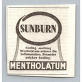 Vintage 1933 Mentholatum Sunburn Remedy Print Ad Ephemera Clipping