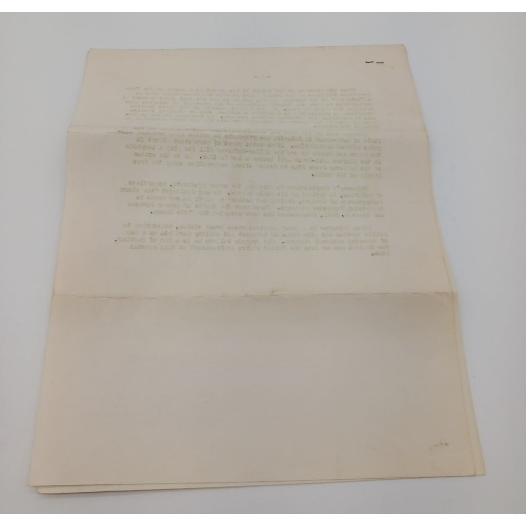 2 Page Biography of Senator Estes Kefauver Tennessee Democrat From Family Estate