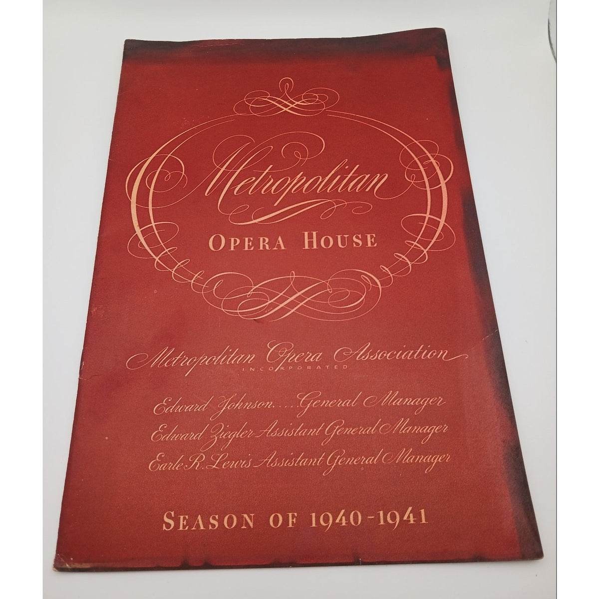 Vintage Metropolitan Opera House Playbill Program 1940-1941 Season