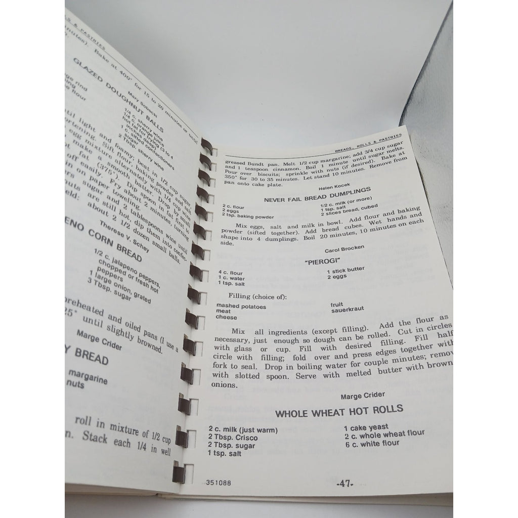 Countryside Women's Club Cook Book 1989 Kitchen Kookery Community Recipes