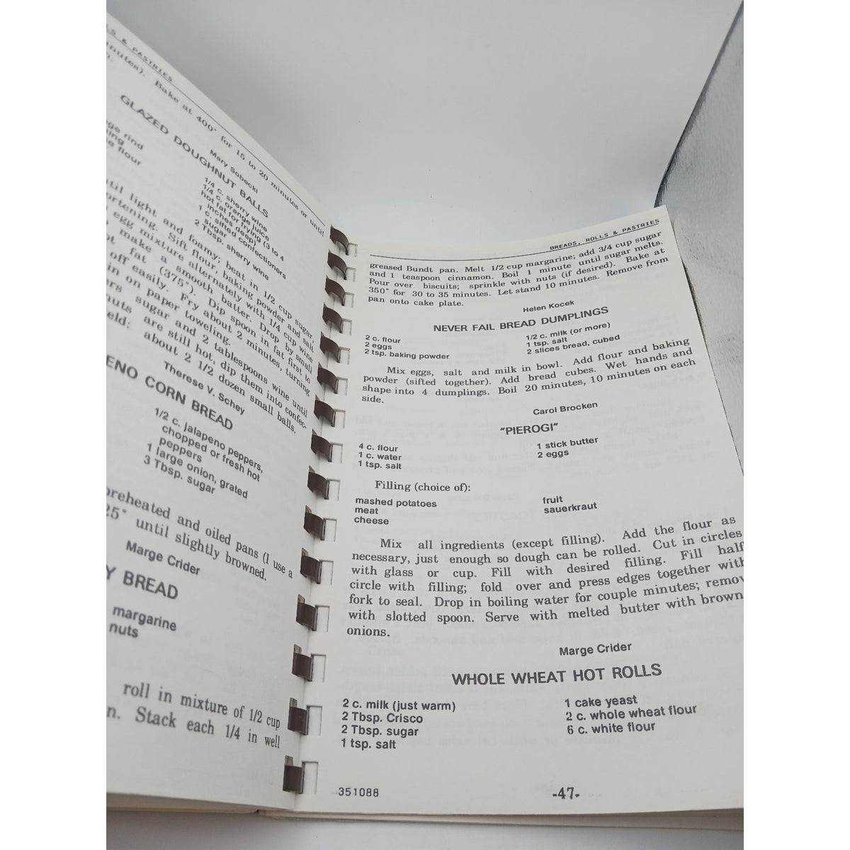 Countryside Women's Club Cook Book 1989 Kitchen Kookery Community Recipes