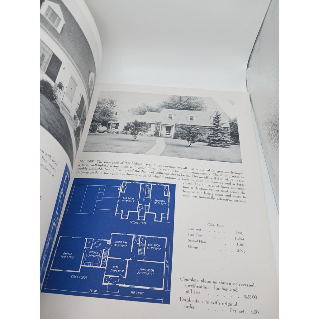 Vintage L F Garlinghouse Colonial Homes House Floor Plan Booklet MCM Mid Century