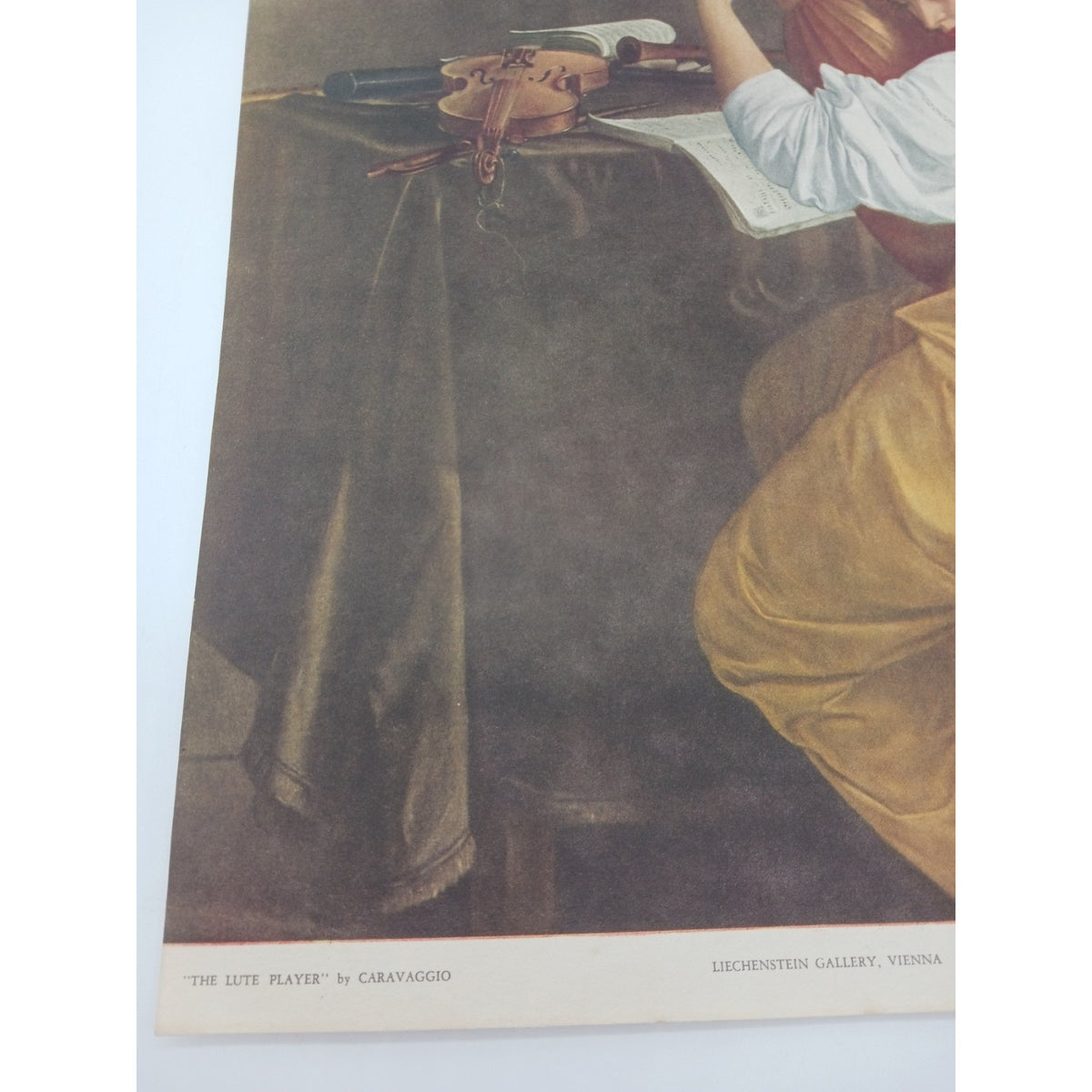 1937 Print The Lute Player Caravaggio National Committee For Art Appreciation