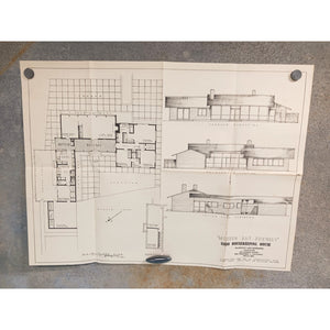 VTG 1950s Modern But Friendly Good Housekeeping Floor Plan MCM U Shape Ranch