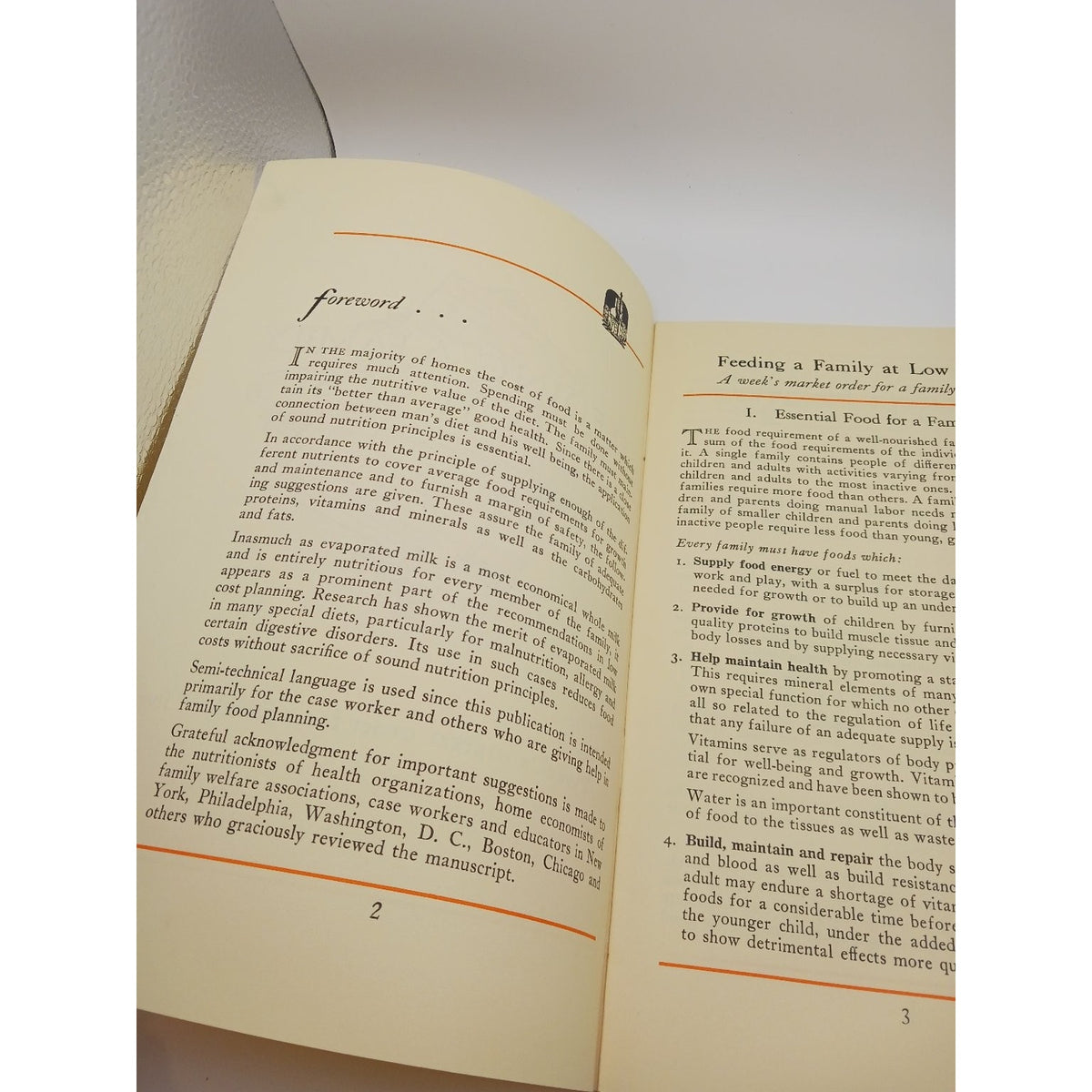 Vintage 1938 Evaporated Milk Association Feeding a Family Low Cost Booklet