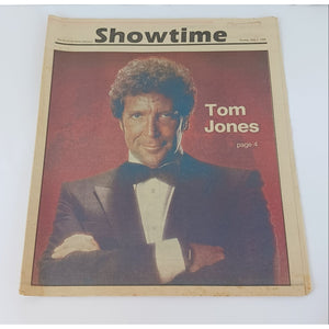 1986 Showtime Knoxville News Sentinel Tom Jones Newspaper Supplement Ephemera