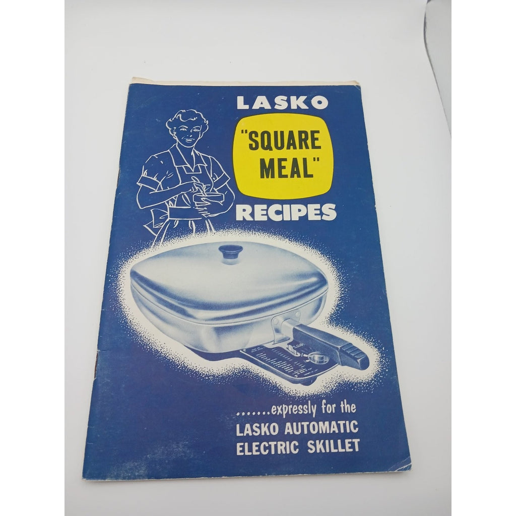 Lasko Square Meal Recipes Booklet Automatic Electric Skillet Vintage