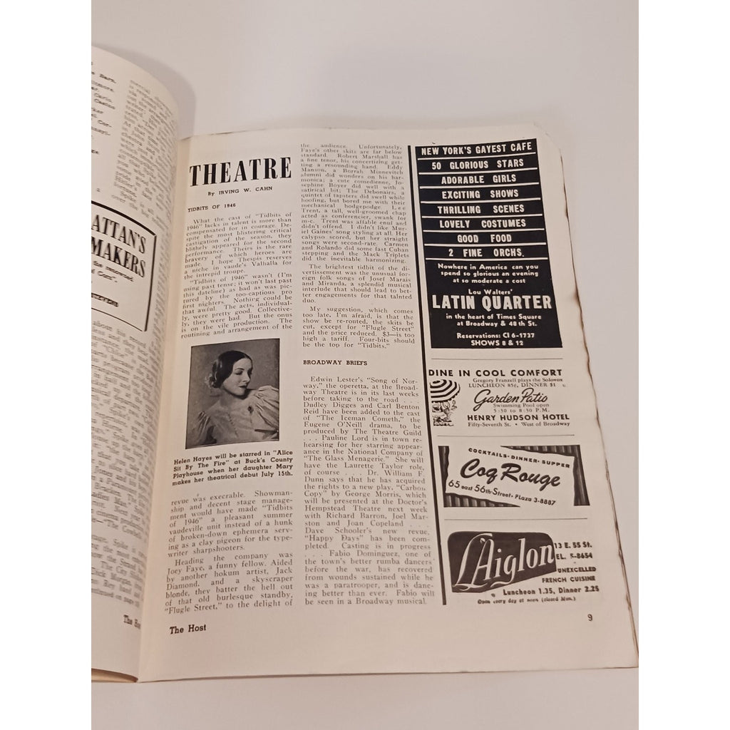 1946 Metropolitan Host NYC Weekly Guide Bill Callahan Broadway Call Me Mister
