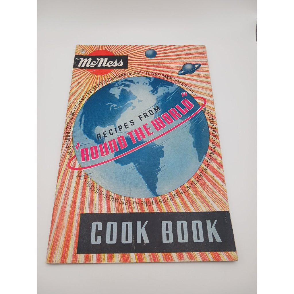 McNess Recipes From Round The World Cookbook Booklet Vintage International