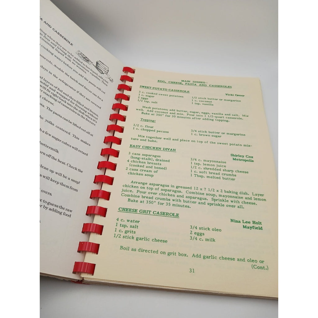 Home Made Cooking Our Favorite Recipes Spiral Bound 1989 Cookbook