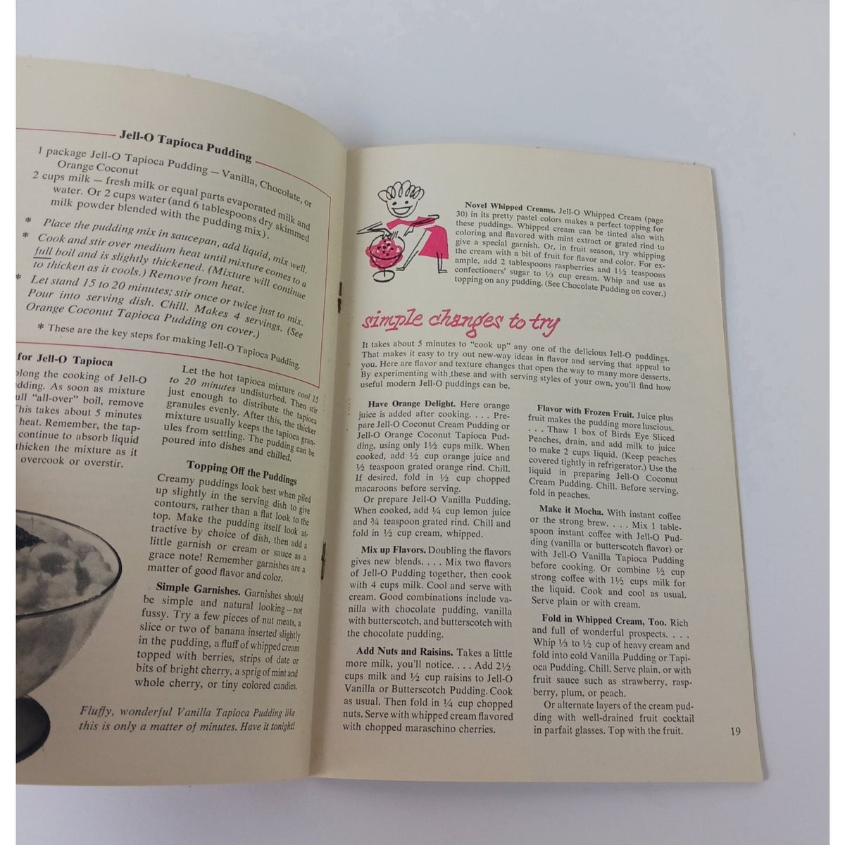 Vintage 1952 Jell-O Recipe Booklet Gelatin Pudding Pie Filling Mid-Century