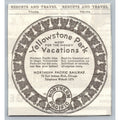 1930s Yellowstone Park Vacations Northern Pacific Railway Chicago Ad
