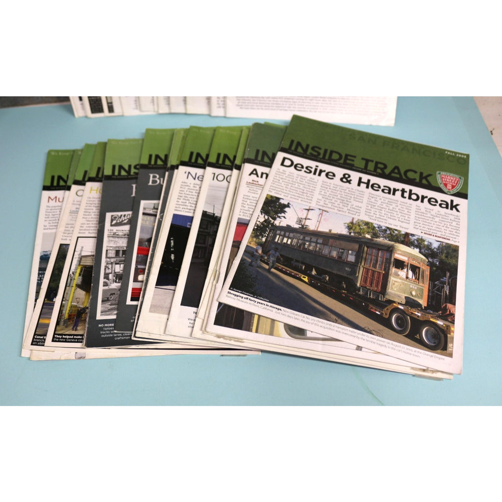 Approx 80 Inside Track Market Street Railway Magazine Historic San Francisco Lot