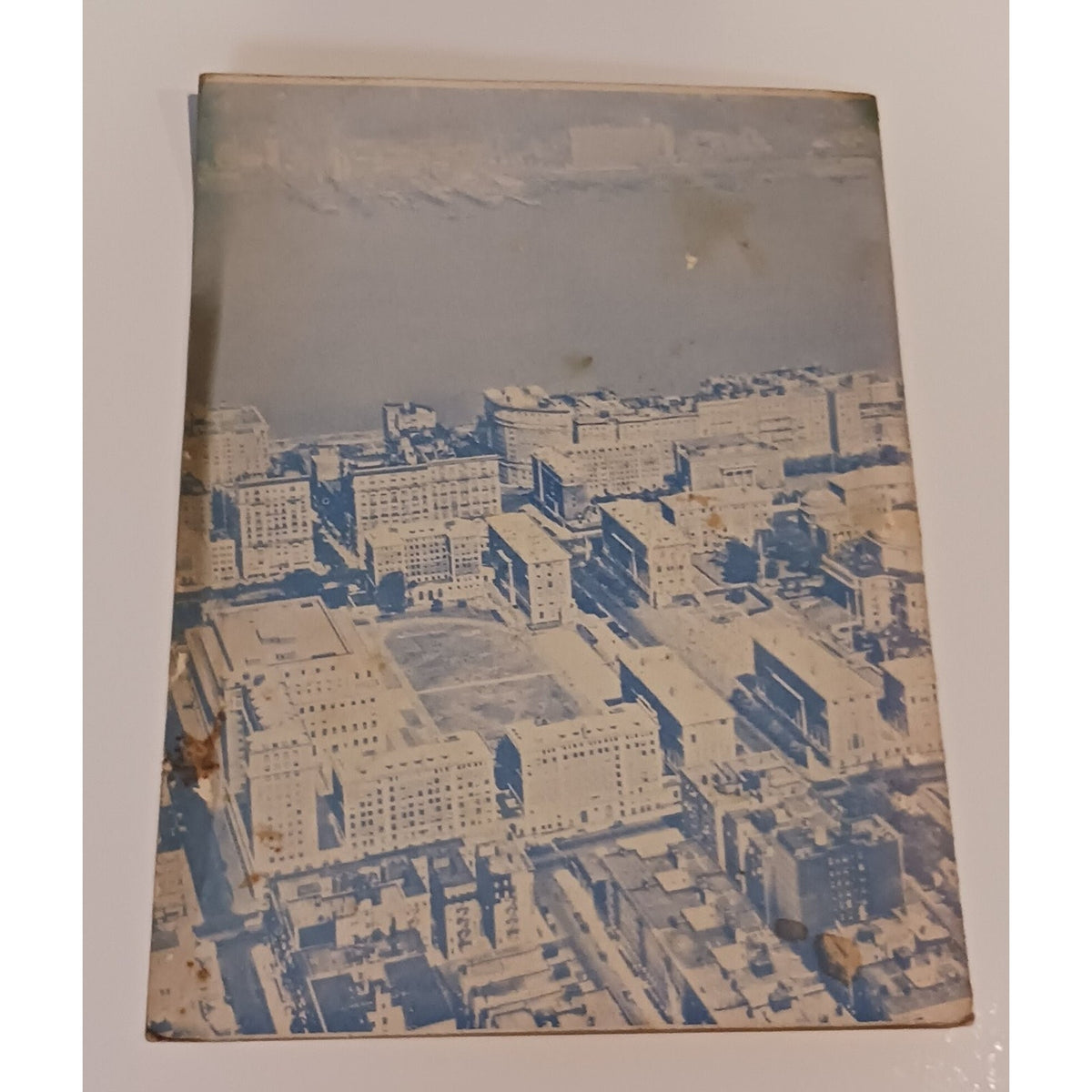 Vintage LIONS DEN Restaurant Menu c1940s City Aerial View Ephemera Chicago RARE