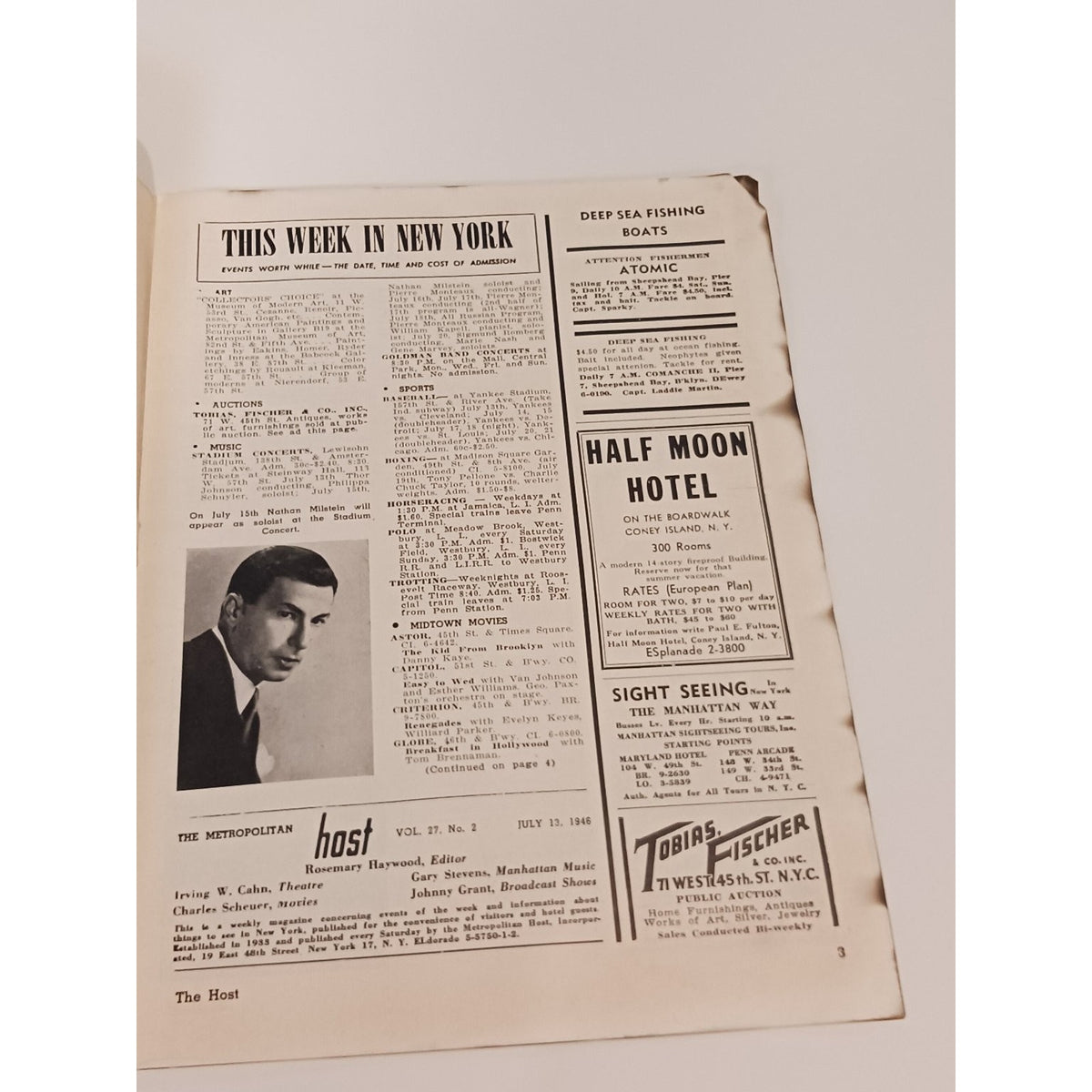 1946 Metropolitan Host NYC Weekly Guide Bill Callahan Broadway Call Me Mister