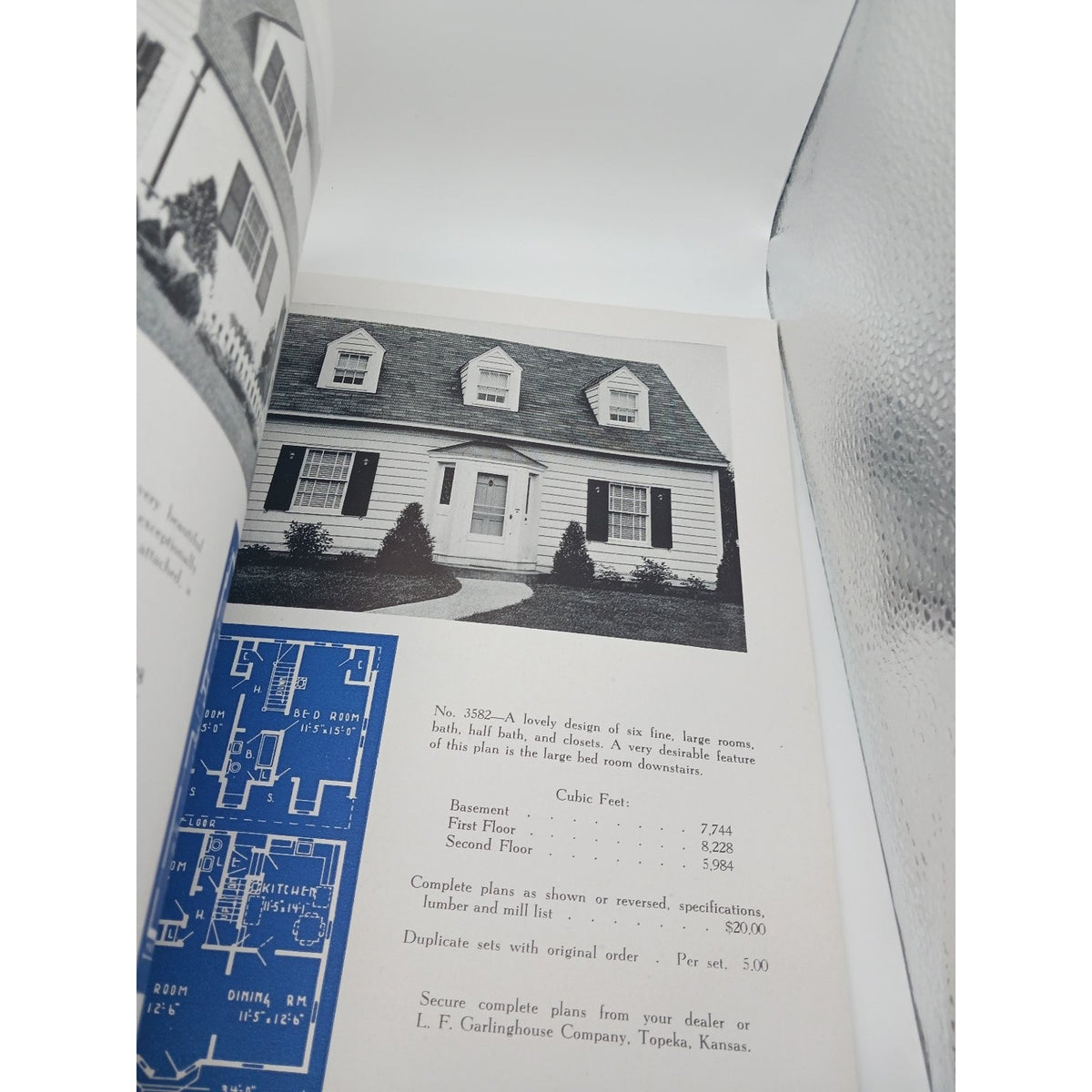 Vintage L F Garlinghouse Colonial Homes House Floor Plan Booklet MCM Mid Century