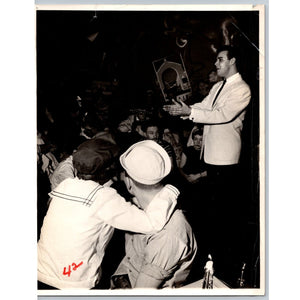 Frankie Avalon Mickey Mouse Club Entertainer Performer Crowd 1950s Photograph