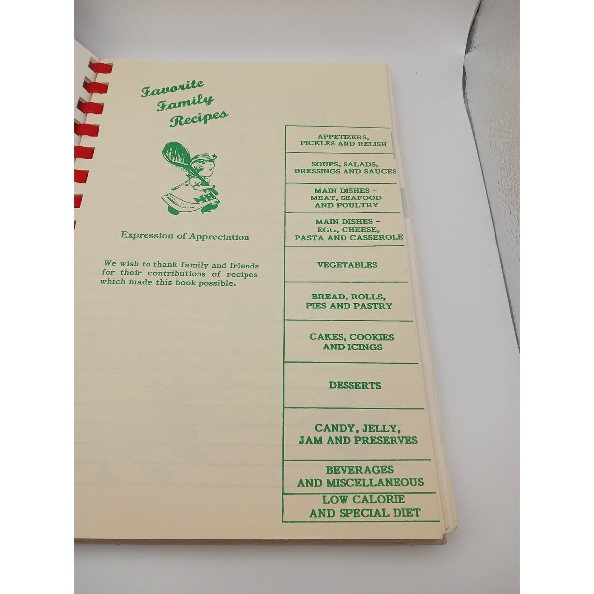 Home Made Cooking Our Favorite Recipes Spiral Bound 1989 Cookbook
