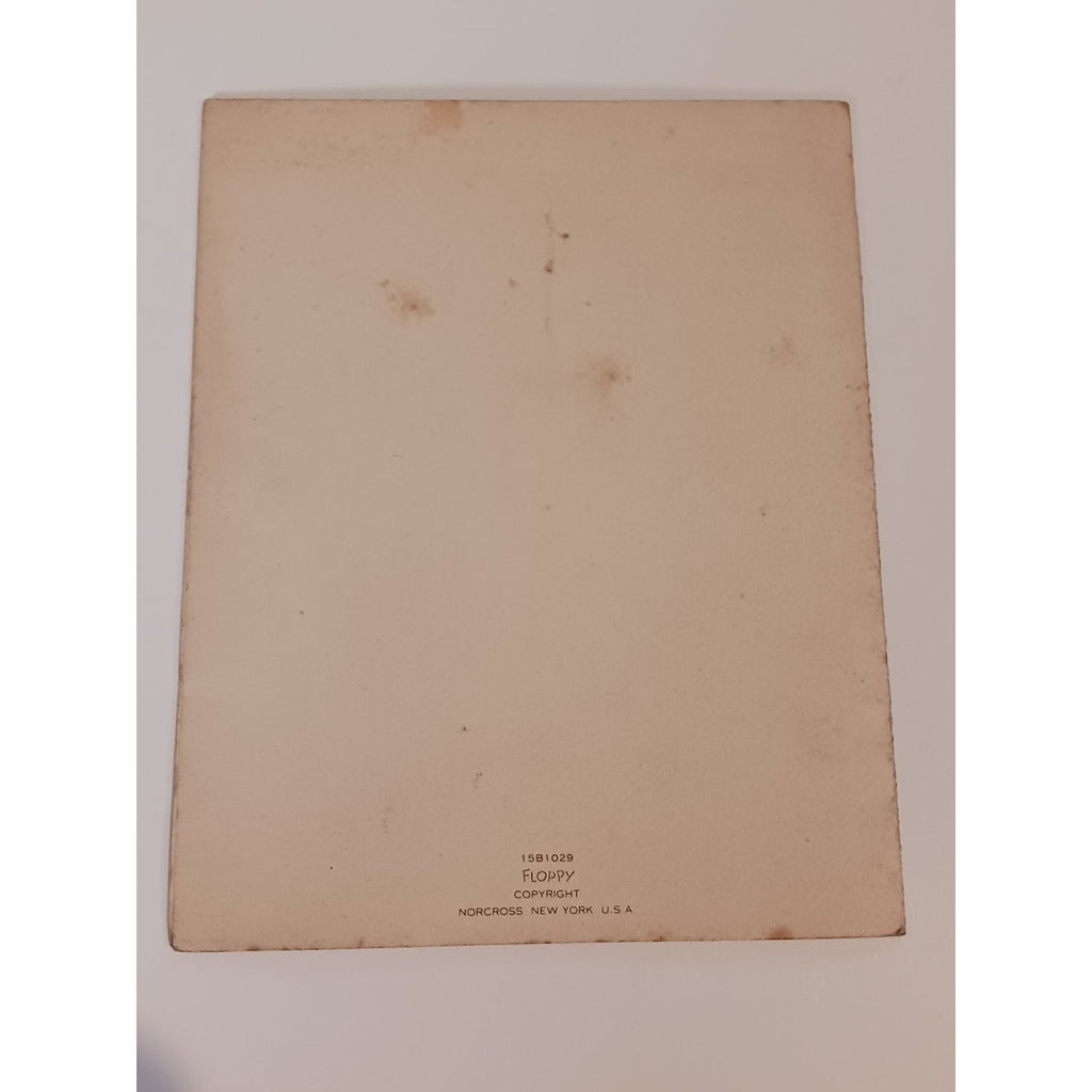 Signed Estes Kefauver 1940s 50s Norcross Dog Birthday Card Detective Thriller