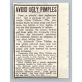 1930 Dr Edwards Olive Tablets Pimple Remedy Vintage Newspaper Ad Ephemera