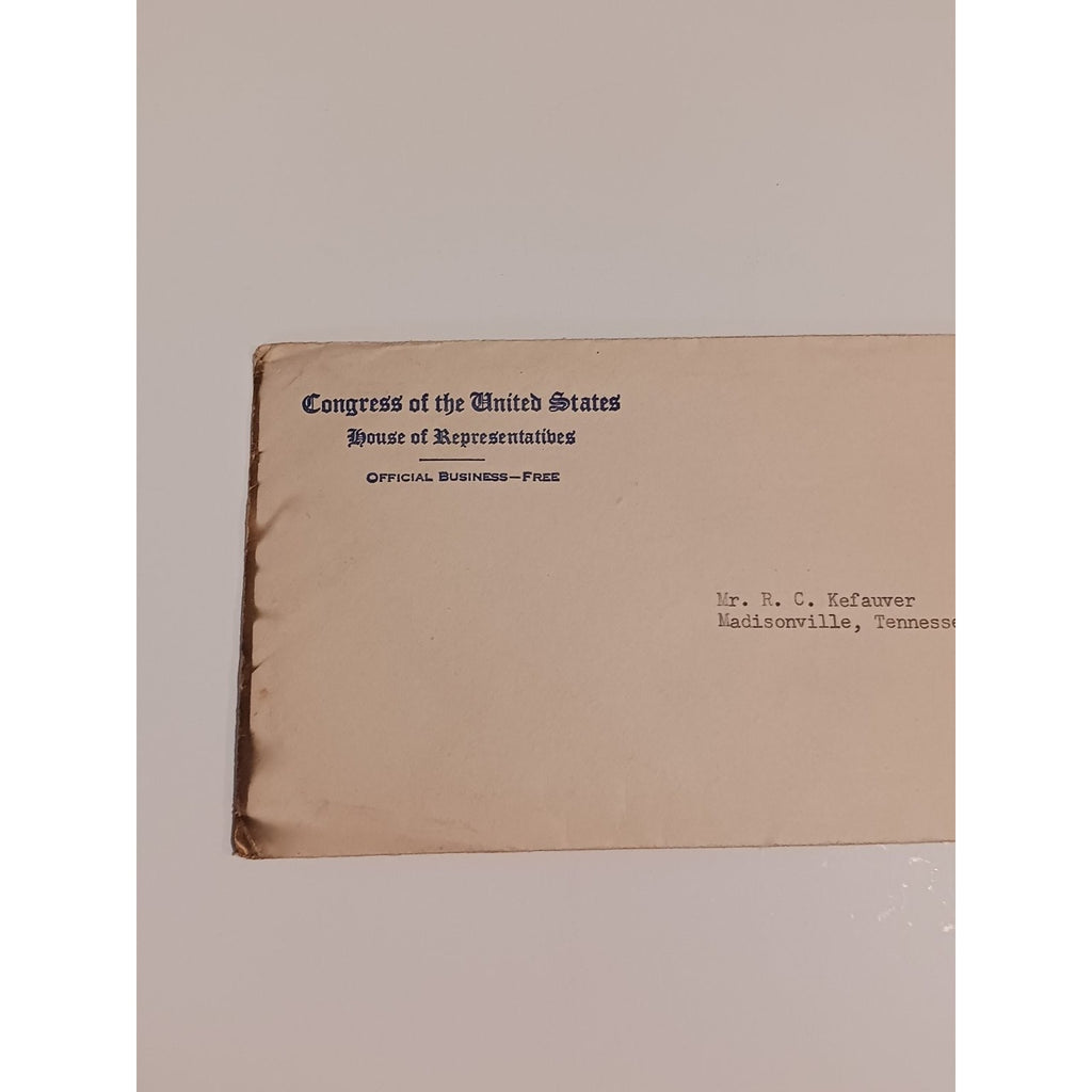 1942 Estes Kefauver News Letter Stalingrad WWII Congressional Ephemera