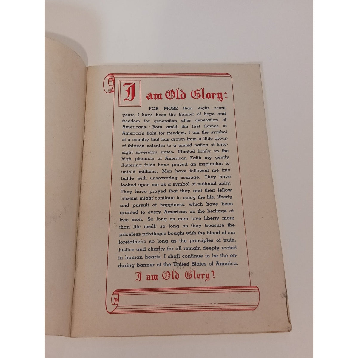 1940s US Marine Corps How To Respect & Display Our Flag Pamphlet Ephemera