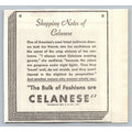 1933 Celanese Fabric Advertisement Ephemera Vintage Fashion Ballroom Gowns