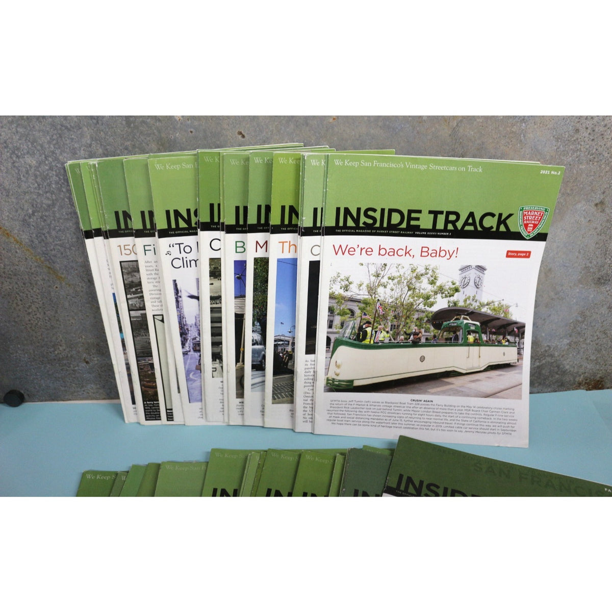 Approx 80 Inside Track Market Street Railway Magazine Historic San Francisco Lot