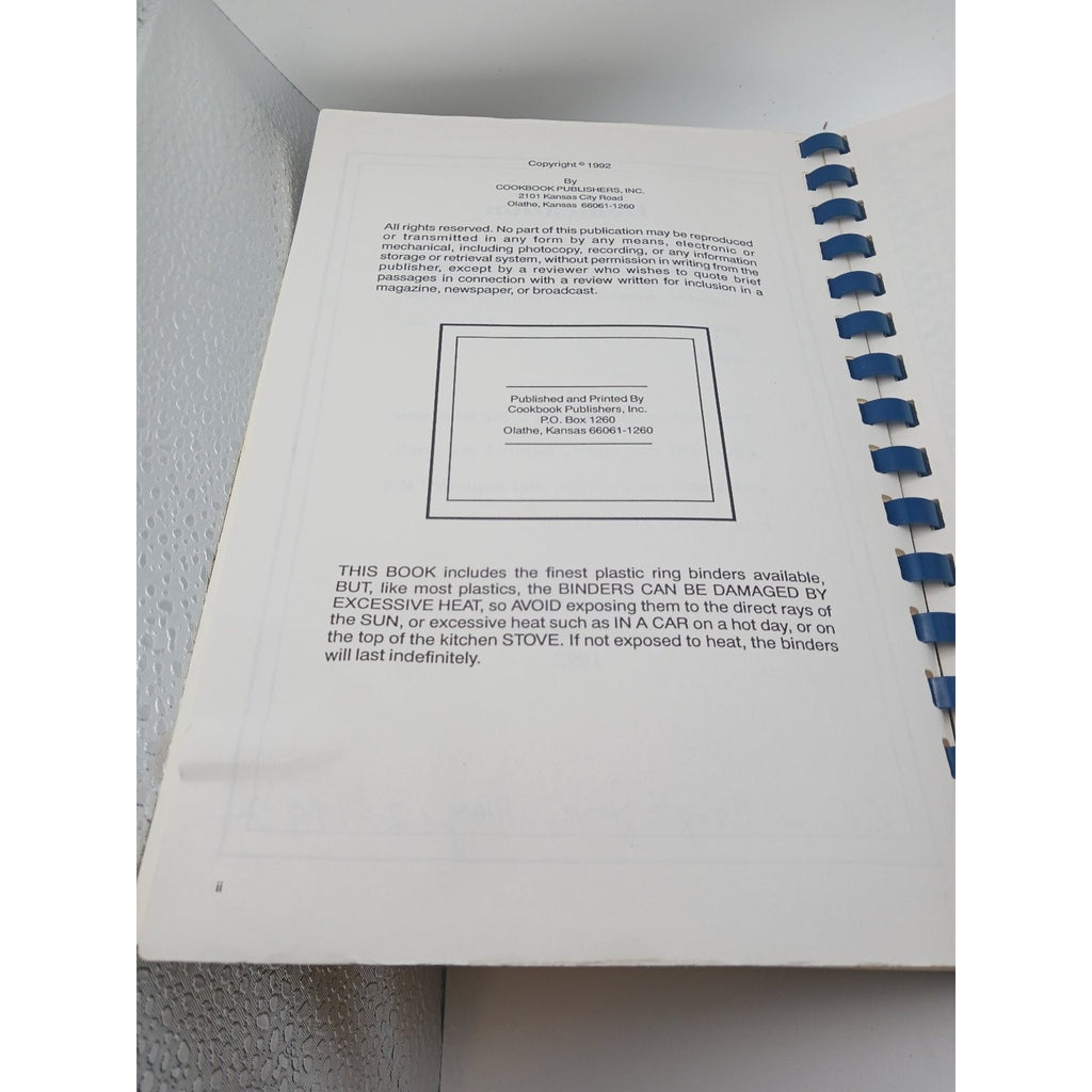 My Favorite Things Lavern Joyce 1992 Signed Spiral Bound Cookbook Recipes