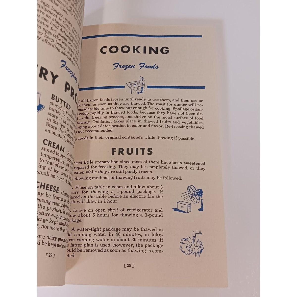 1947 Frozen Food Locker Plant Cookbook Guide Vintage Ephemera Booklet