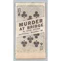 1931 Anne Austin Murder AT Bridge Macmillan Book Ad Ephemera 2nd Printing