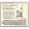 1933 X bazin Hair Removal Cream Print Ad Hollywood Slang Airedale Girl W/ Dog