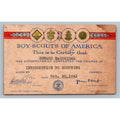 1941 Boy Scouts of America Introduction To Scouting Award Member Card Vintage