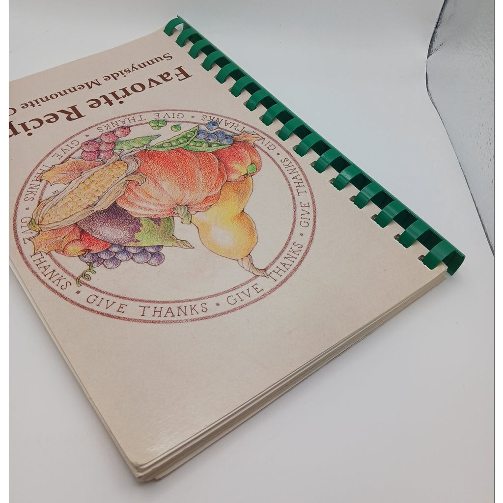 Favorite Recipes Sunnyside Mennonite Church Cookbook 1997 Vintage Spiral