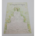 Vintage Gibson Wedding Greeting Card Our Wedding Wishes Cake M2874 USA