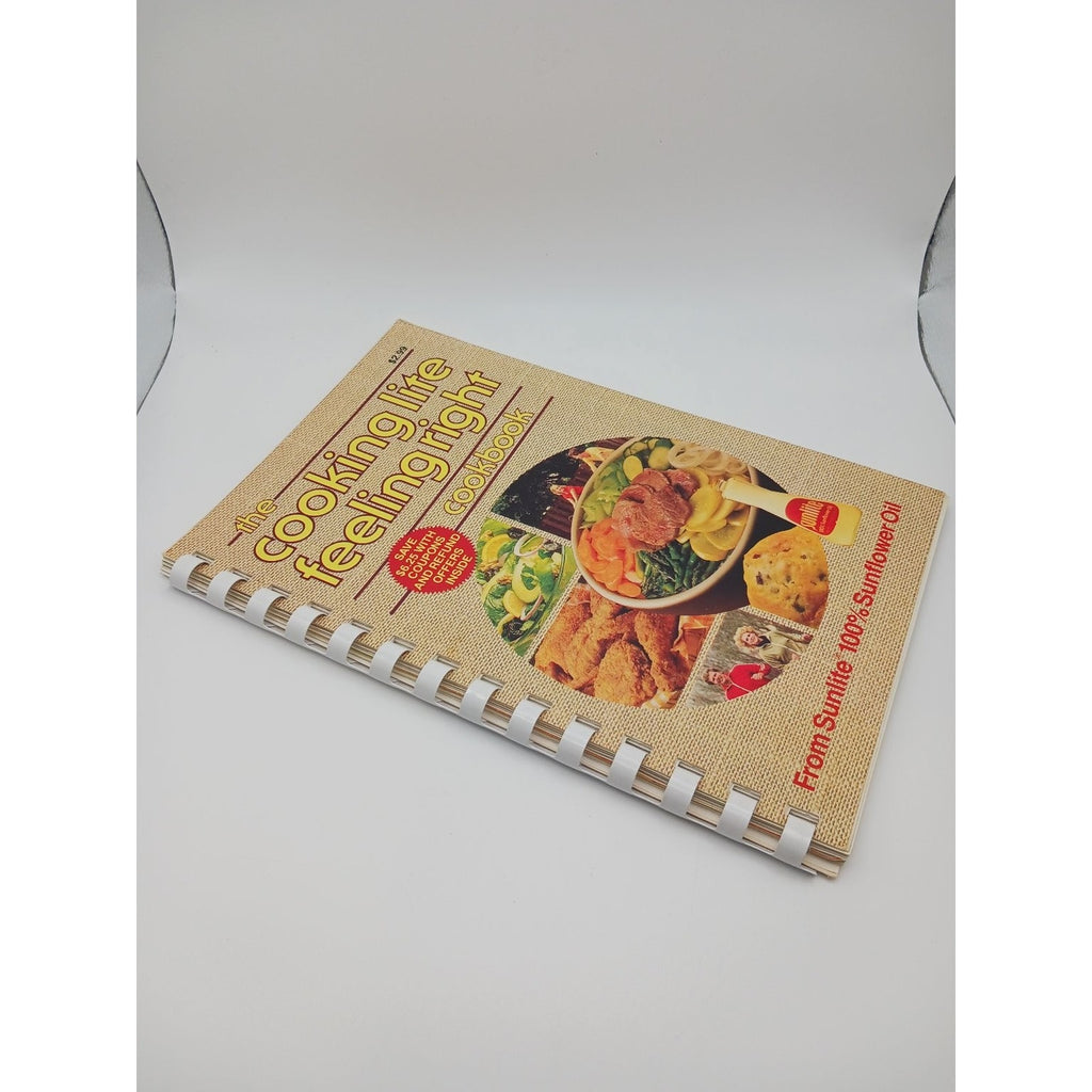 Sunlite The Cooking Lite Feeling Right Cookbook Spiral Bound Recipes