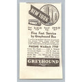 1933 Greyhound Bus New York Chicago Travel Print Ad Vintage Ephemera
