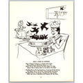 Sing A Song Of Sixpence Nursery Rhyme Art Print Vintage Black & White MCM