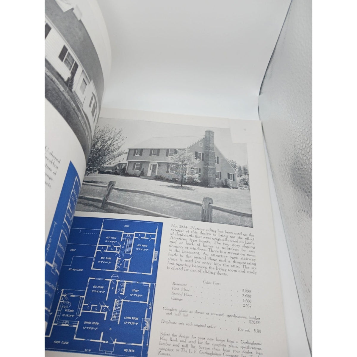 Vintage L F Garlinghouse Colonial Homes House Floor Plan Booklet MCM Mid Century
