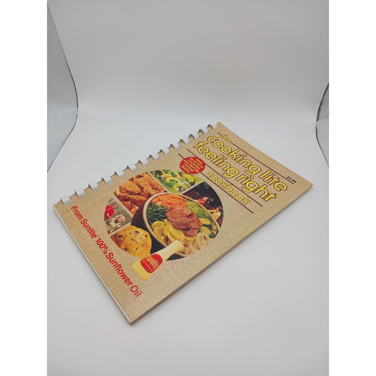 Sunlite The Cooking Lite Feeling Right Cookbook Spiral Bound Recipes