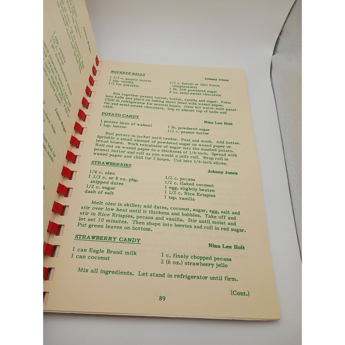 Home Made Cooking Our Favorite Recipes Spiral Bound 1989 Cookbook