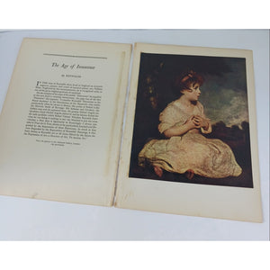 1939 Reynolds The Age of Innocence Art Print Book Plate