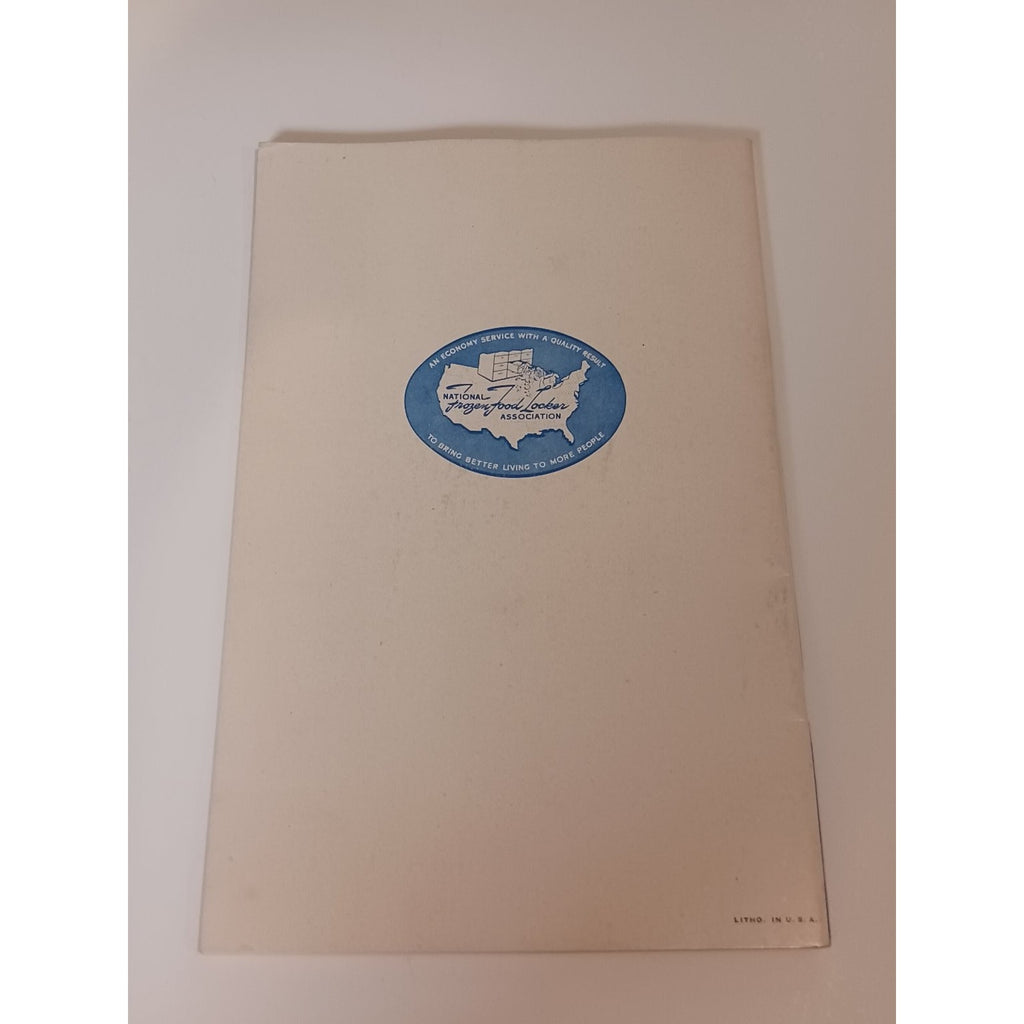 1947 Frozen Food Locker Plant Cookbook Guide Vintage Ephemera Booklet