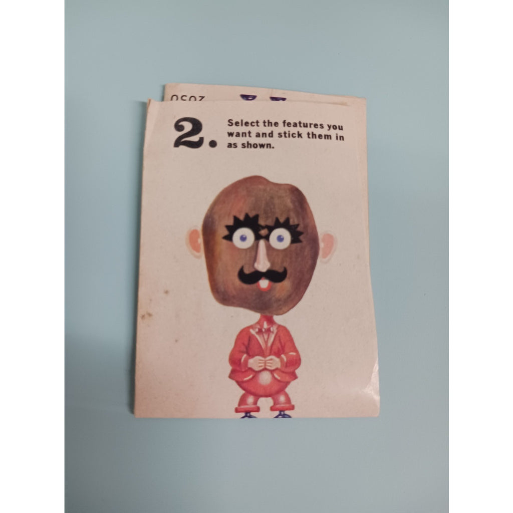 1960s Vintage Mr Potato Head Instructions Insert Flyer Vegetables Ephemera