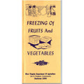 c1960s West Virginia Freezing Fruits Vegetables Pamphlet Guide WV Dept Ag Vtg