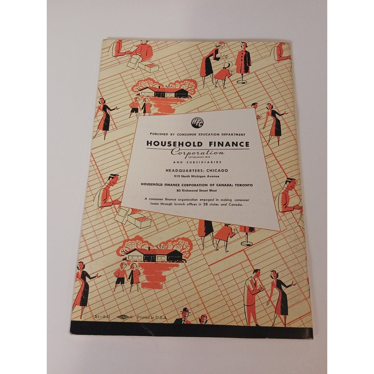 1951 Household Finance Money Management Budget Planner Booklet Mid Century
