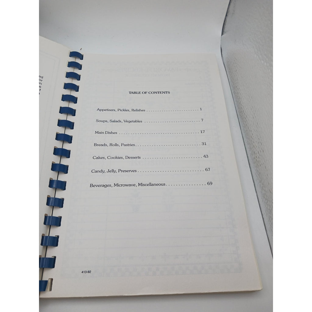 My Favorite Things Lavern Joyce 1992 Signed Spiral Bound Cookbook Recipes