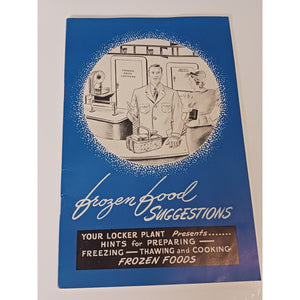 1947 Frozen Food Locker Plant Cookbook Guide Vintage Ephemera Booklet