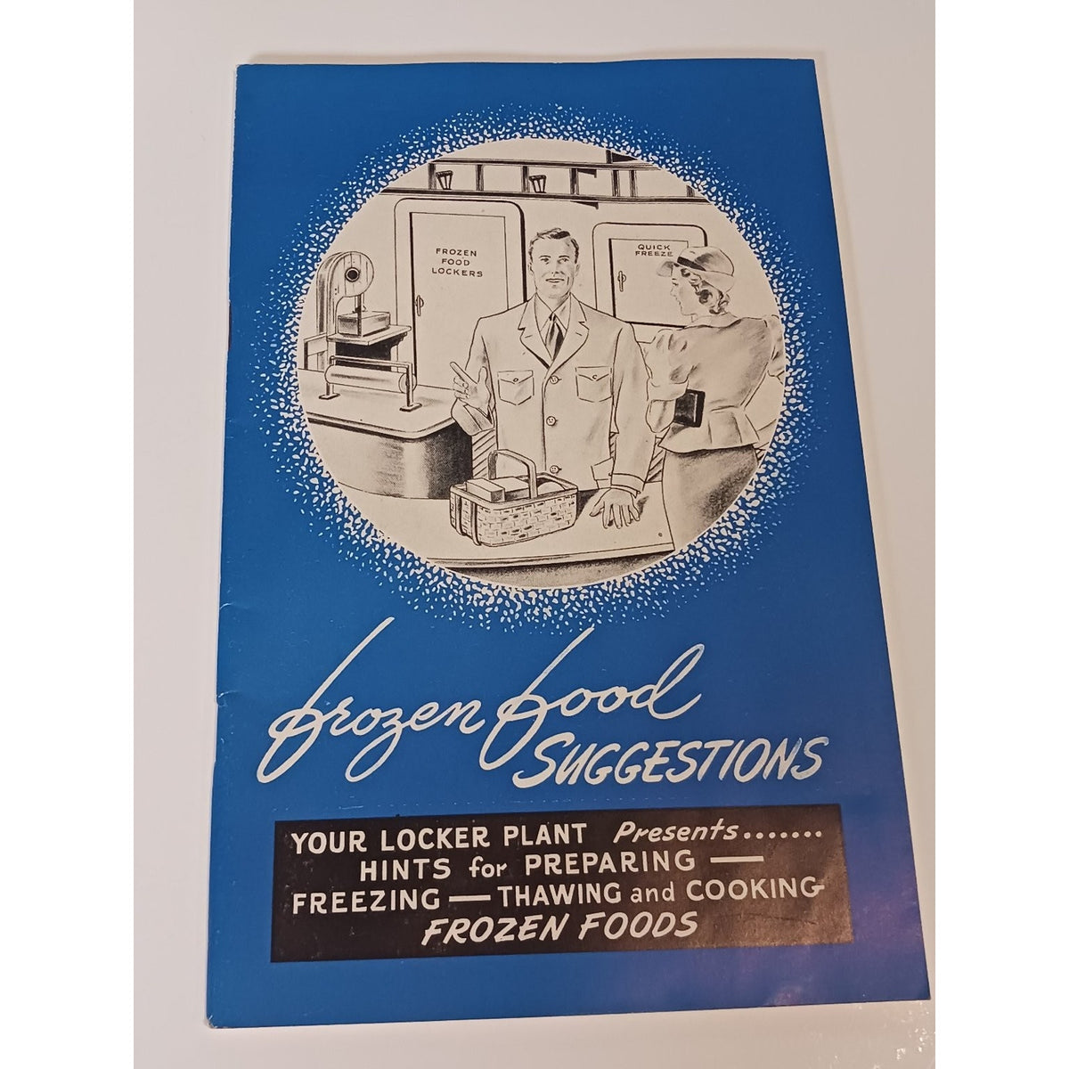 1947 Frozen Food Locker Plant Cookbook Guide Vintage Ephemera Booklet