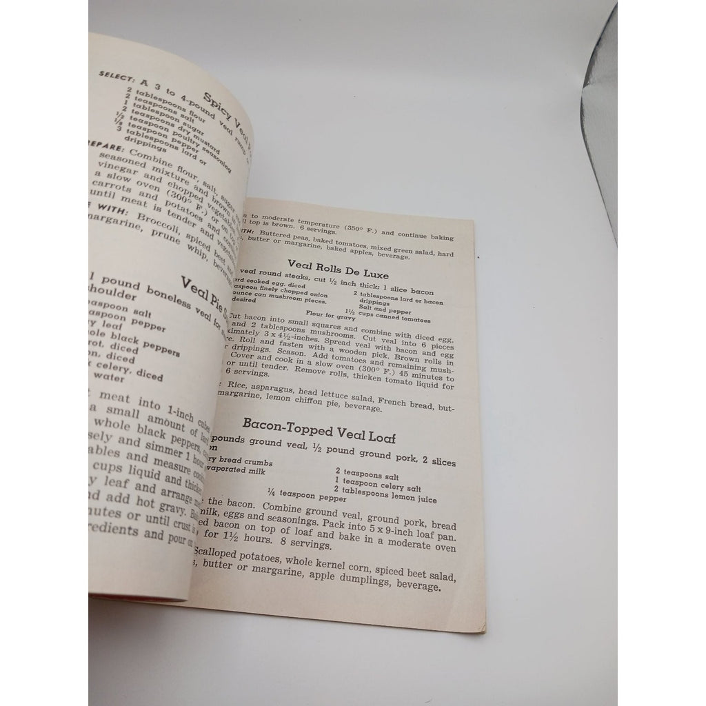 Vintage 1952 Meat Recipes You'll Talk About Booklet National Live Stock Board